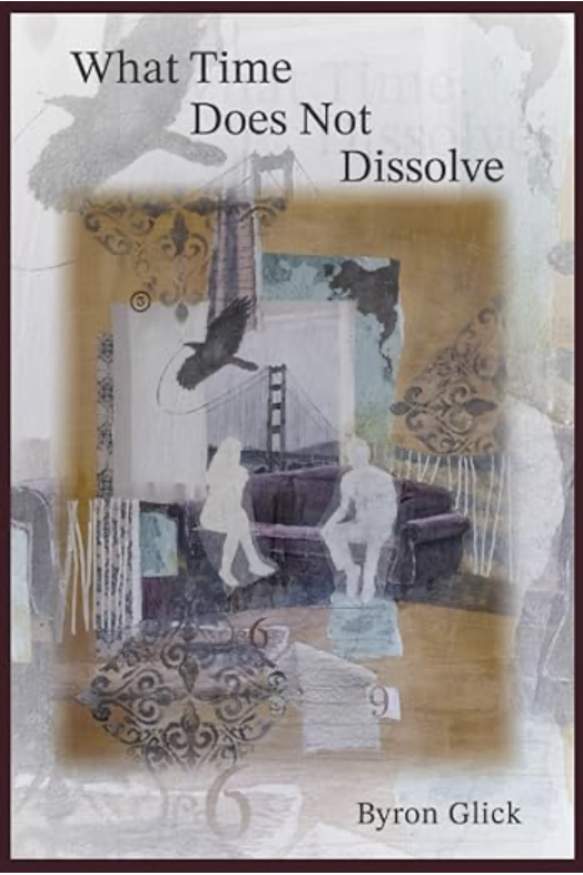 Book Cover - Painting, two people on couch, window with Golden Gate Bridge, Crow